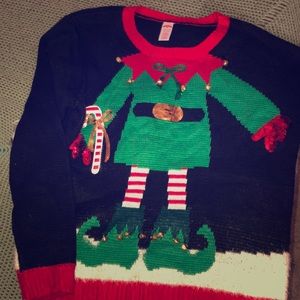 Joined Santa and elf sweater.